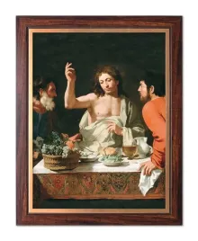obraz-spotkanie-w-emaus-rama-drewniana-ze-zlotym-paskiem-30-cm-x-40-cm