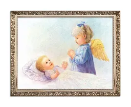 rysunek-religijny-dla-dzieci-aniol-stroz-rama-z-ornamentem-30-cm-x-40-cm