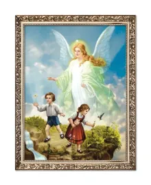 obraz-religijny-dla-dzieci-aniol-stroz-rama-z-ornamentem-50-cm-x-70-cm