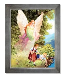 obraz-religijny-dla-dzieci-aniol-stroz-rama-srebrna-30-cm-x-40-cm