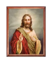 obraz-religijny-jezus-blogoslawiacy-rama-drewniana-50-cm-x-70-cm