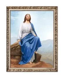 rysunek-jezus-chrystus-z-gory-synaj-rama-z-ornamentem-20-cm-x-25-cm