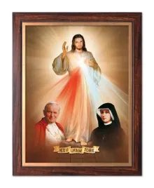 obraz-jezus-jan-pawel-ii-i-s-faustyna-rama-zloty-pasek-30-cm-x-40-cm