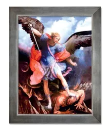 obraz-swiety-michal-archaniol-rama-srebrna-30-cm-x-40-cm