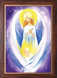 obraz-religijny-aniol-stroz-z-dzieckiem-rama-zloty-pasek-20-cm-x-25-cm