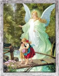 obraz-religijny-dla-dzieci-aniol-stroz-rama-szara-20-cm-x-25-cm