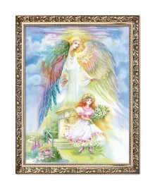 obraz-religijny-dla-dzieci-aniol-stroz-rama-z-ornamentem-50-cm-x-70-cm