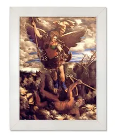 obraz-swiety-michal-archaniol-rama-biala-20-cm-x-25-cm