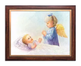 rysunek-religijny-dla-dzieci-aniol-stroz-rama-zloty-pasek-50-cm-x-70-cm