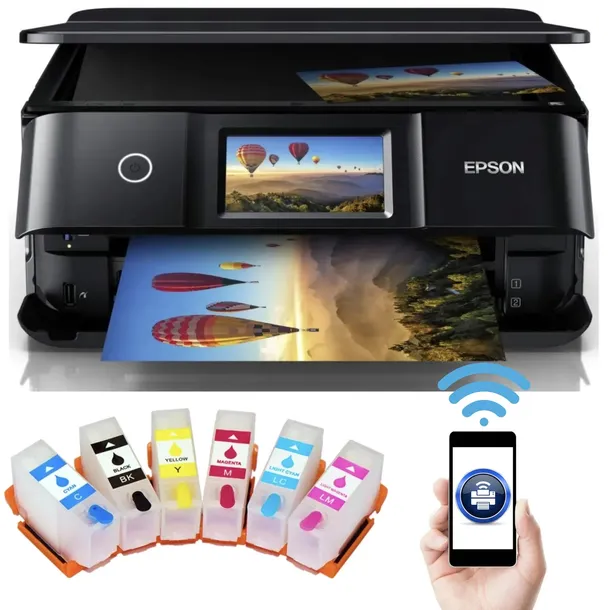 DRUKARKA WIELOFUNKCYJNA Epson XP-8700 WiFi Duplex Wieczne tusze WYDRUK CD