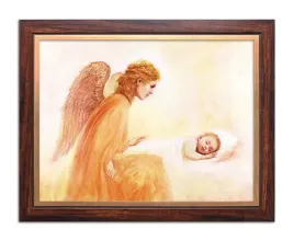obraz-religijny-dla-dzieci-aniol-stroz-rama-zloty-pasek-20-cm-x-25-cm