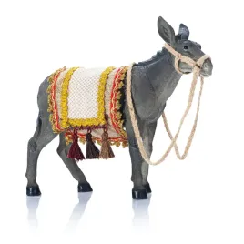 figura-do-szopki-bozonarodzeniowej-osiol-ozdobny-czaprak-28-cm-gran