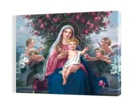 obraz-na-plotnie-50x70-madonna-w-ogrodzie-rozanym
