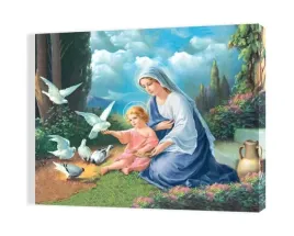 obraz-na-plotnie-50x70-maryja-i-jezus-wsrod-golebi