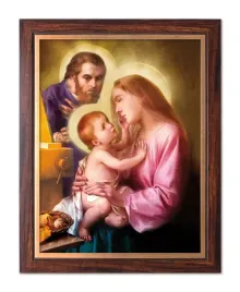 obraz-w-ramie-30x40-swieta-rodzina-rozowa