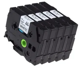 tasma-do-brother-12mm-tz-231-tz231-biala-z-czarnym-nadrukiem-zestaw-5-tasm
