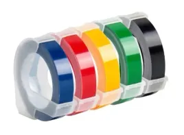tasma-3d-do-wytlaczarki-dymo-omega-9mm-rozne-kolory-zestaw-5-sztuk