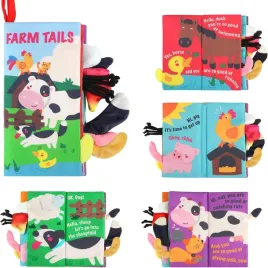 ksiazeczka-sensoryczna-materialowa-dla-niemowlat-zwierzeta-edukacyjna