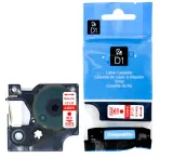 tasma-do-dymo-d1-45015-12mm-biala-czerwony