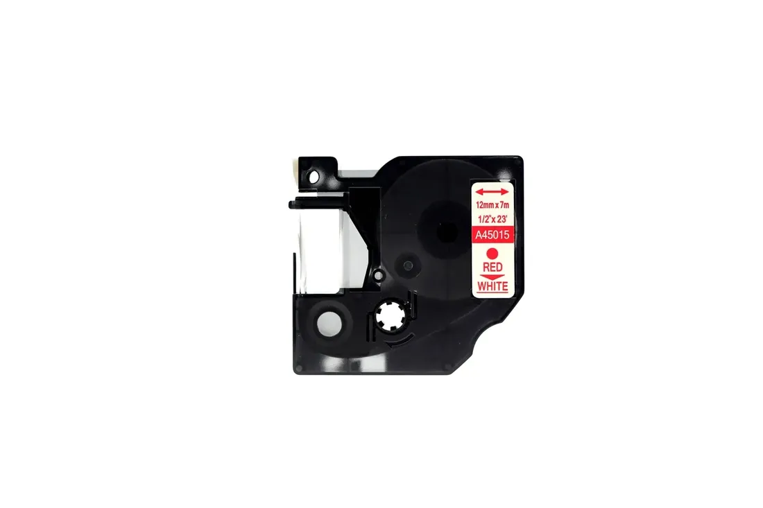 tasma-do-dymo-d1-45015-12mm-biala-czerwony