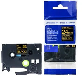 tasma-do-brother-tze-354-24mm-tz354-czarna-zloty