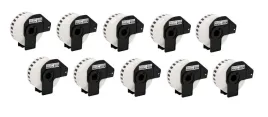 tasma-termiczna-dk22210-do-brother-ql-29mm-dk-22210-zestaw-10-sztuk-rolek