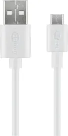goobay-38665-kabel-usb-usb-2-0-05-m-usb-a-micro-usb-b-bialy
