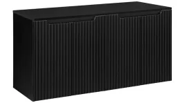 czarna-szafka-pod-umywalke-z-blatem-120-cm-wiszaca-ryflowane-fronty-4-drzwi