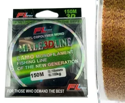 tonąca ŻYŁKA FL MALE 3D 150m 6,18kg 0,18 CAMO