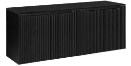 czarna-szafka-pod-umywalke-z-blatem-160-cm-wiszaca-ryflowane-fronty-4-drzwi