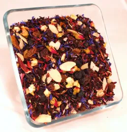herbata-100percent-owocowa-amaretto-250g-platki-migdalow