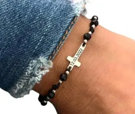 dziesiatka-rozanca-bransoletka-rozaniec-srebro-onyks-grawer-twoj-tekst