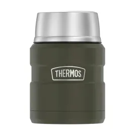 thermos-termos-na-jedzenie-z-skladana-lyzka-i-kubkiem-zielen-wojskowa-4