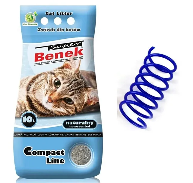 super-benek-compact-naturalny-10l-marka-super-benek-wlasciwosci-bezzapachowy-drobnoziarnisty-zbrylajacy