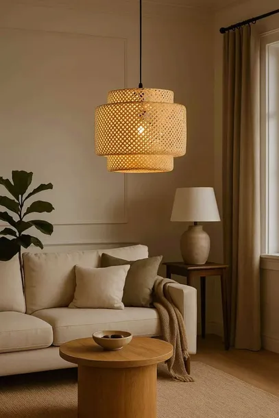 klosz-boho-bambusowy-38cm-th06-kolor-bezowy