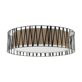plafon-sufitowy-harmony-czarny-bezowy-abazur-4xe27-lampa-wiszaca-salon-dom
