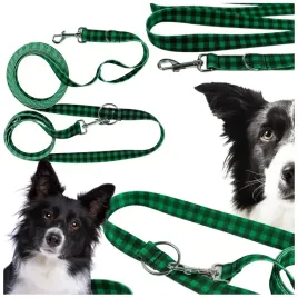 mocna-smycz-przepinana-dla-psa-tasma-treningowa-krata-paw-planet-24m-25mm