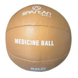 pilka-lekarska-do-cwiczen-treningu-skora-5-kg-spartan-sr-28-cm