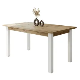 klasyczny-stol-artos-ii-rozkladany-150-198-cm-dab-artisan-nogi-biale
