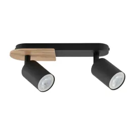 lampa-sufitowa-spot-cover-czarny-brazowy-drewno-2xgu10-nowoczesny-design