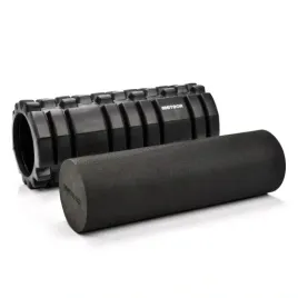 zestaw-walek-gladki-pianka-do-masazu-roller-z-wypustkami-fitness-2w1-meteor