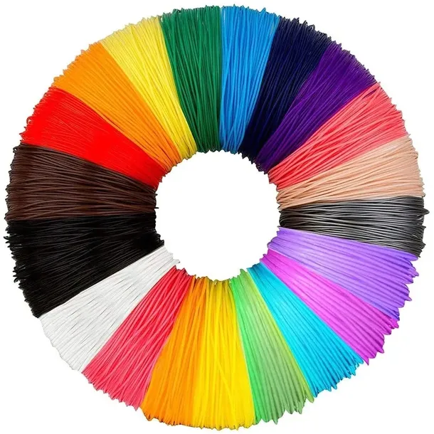 WKŁADY DO DŁUGOPISU 3D GALAXIA PEN Filament PLA - ZESTAW 20 KOLORÓW 100 m