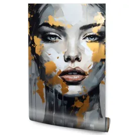 fototapeta-do-salonu-styl-glamour-kobiecy-portret-abstrakcja-160x240