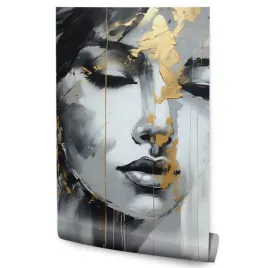 fototapeta-do-sypialni-abstrakcyjny-portret-kobiety-styl-glamour-200x300