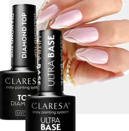 claresa-zestaw-ultra-baza-base-hybrydowa-top-no-wipe-diamond