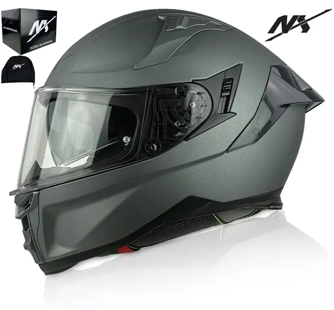 KASK MOTOCYKLOWY NX SPEED PINLOCK INTERKOM READY Z BLENDĄ r.L
