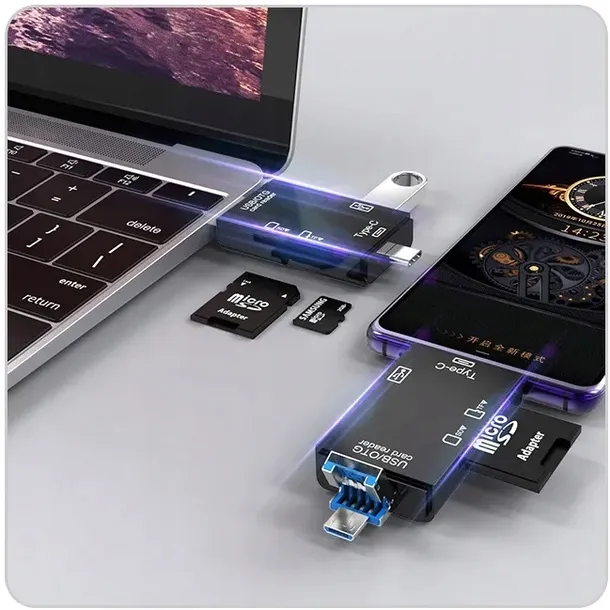 czytnik-kart-sd-5w1-pendrive-micro-usb-usb-c-otg-waga-z-opakowaniem-0-2-kg