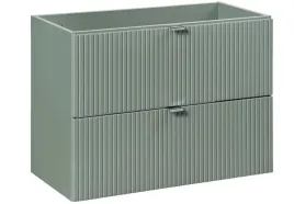 zielona-szafka-pod-umywalke-80-cm-wiszaca-ryflowane-fronty-2-szuflady-mdf