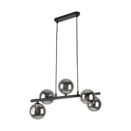 lampa-wiszaca-estera-czarny-grafitowy-szklane-klosze-5xg9-pokoju-nowoczesna