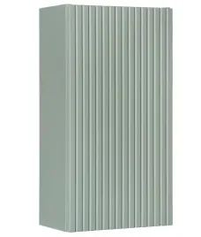 zielona-szafka-lazienkowa-wiszaca-30-cm-maly-slupek-ryflowany-front-1-drzwi